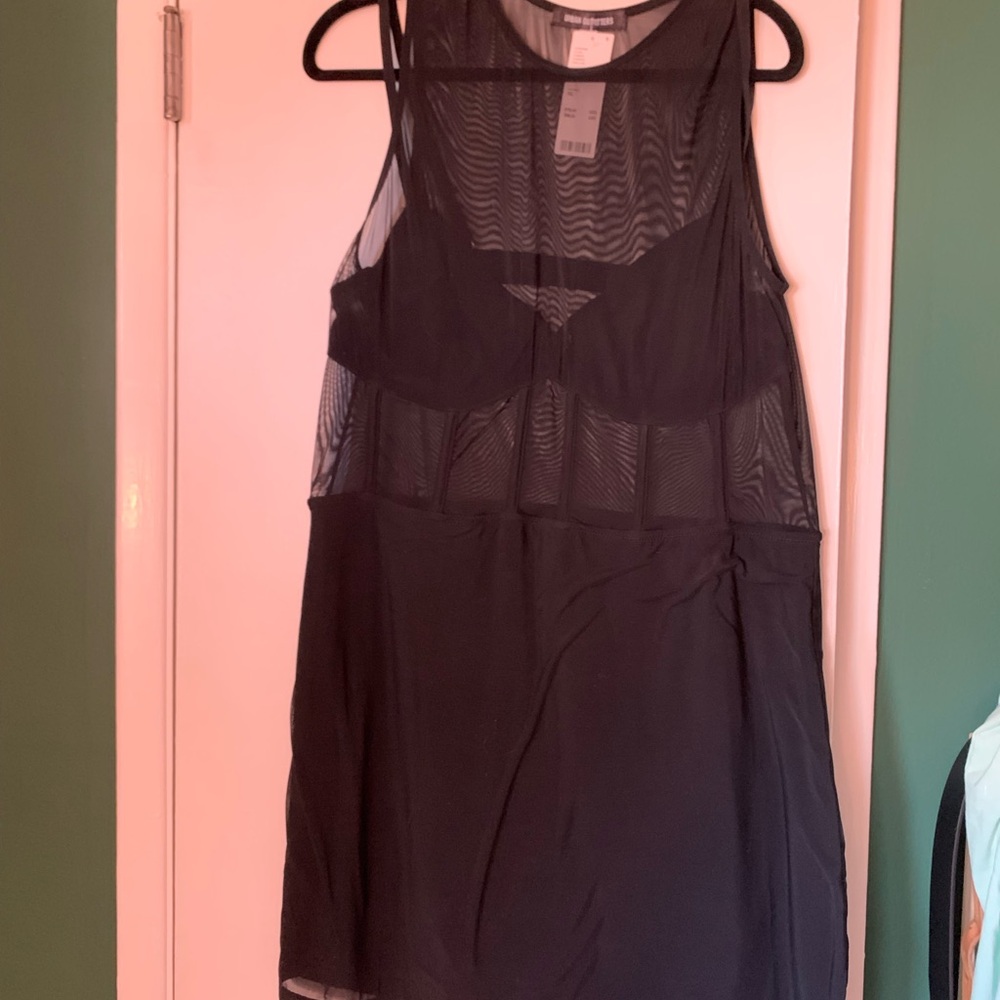 Black Sheer Sleeveless Dress